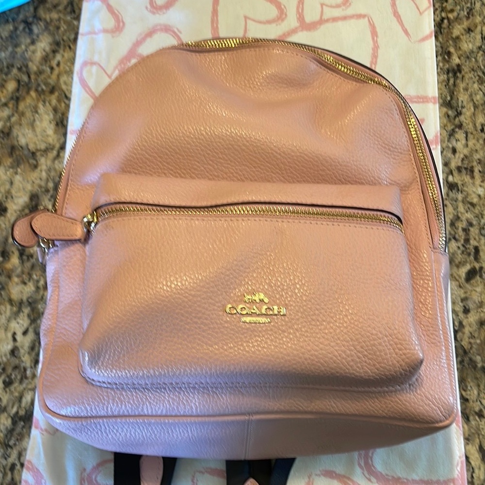 Pink Coach backpack